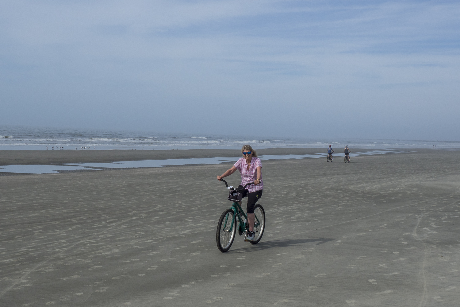 Cycling on the Beach on Kiawah Island, Charleston
