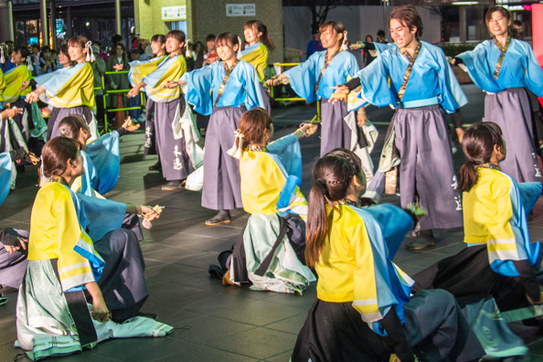Dance competition in the station of Kyoto in Japan