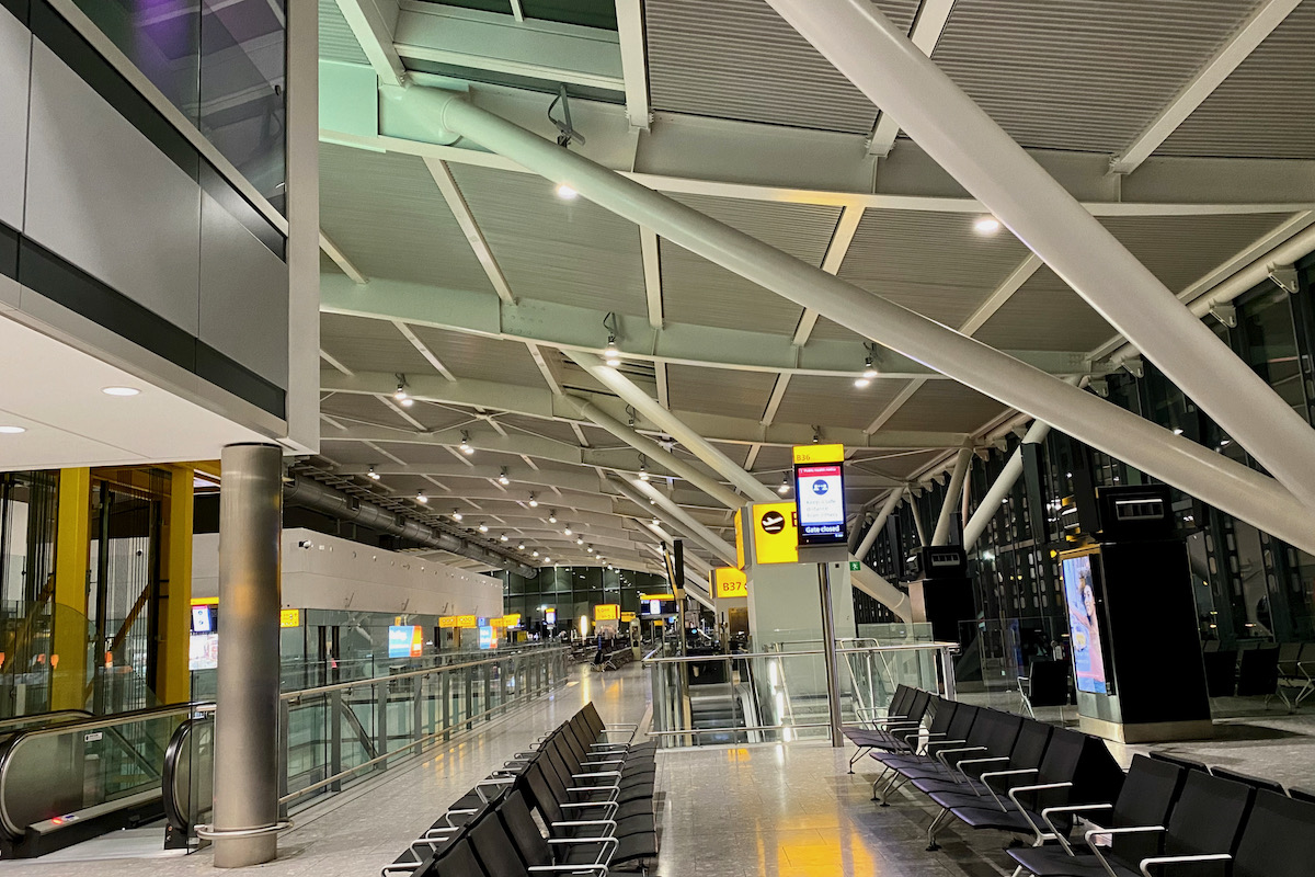 Deserted Boarding Gates at Terminal 5, Heathrow Airport