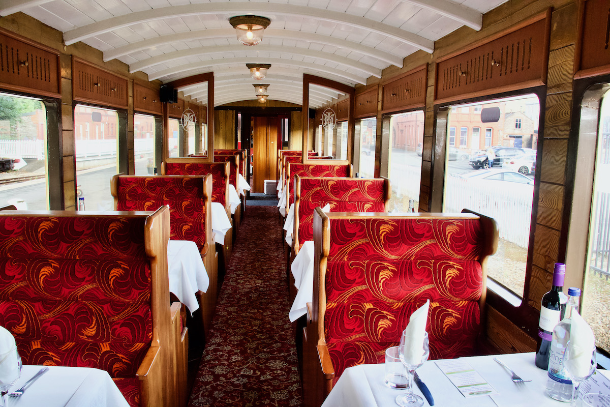 Dining in Style on the Isle of Man Steam Train