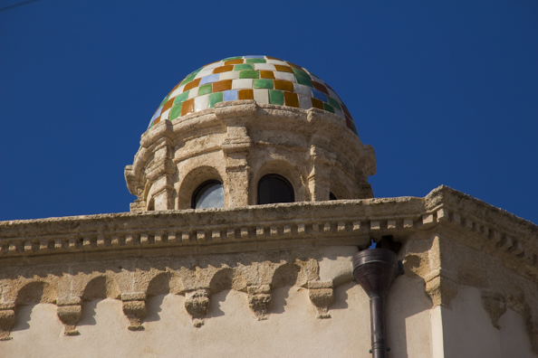 Dome of the Chiesa del Purgatorio in Polignano a Mare Puglia, Italy