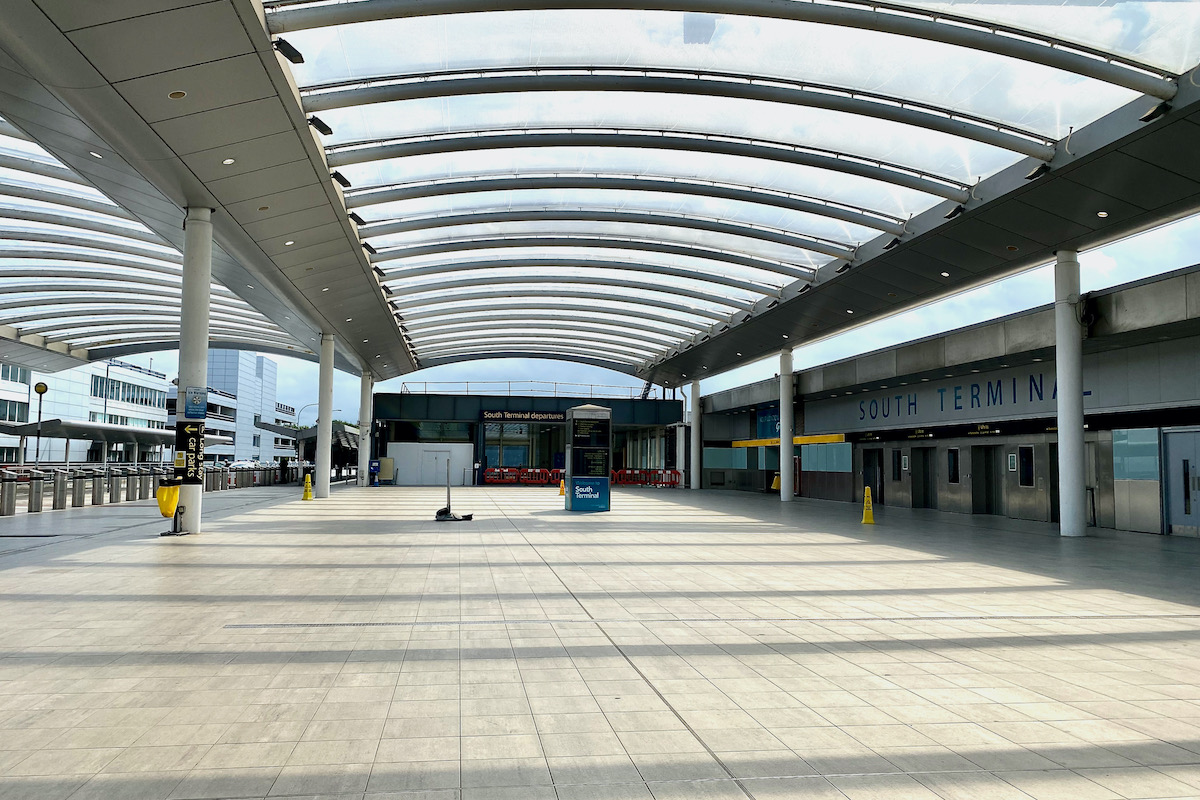 Empty Concourse at Gatwick Airport