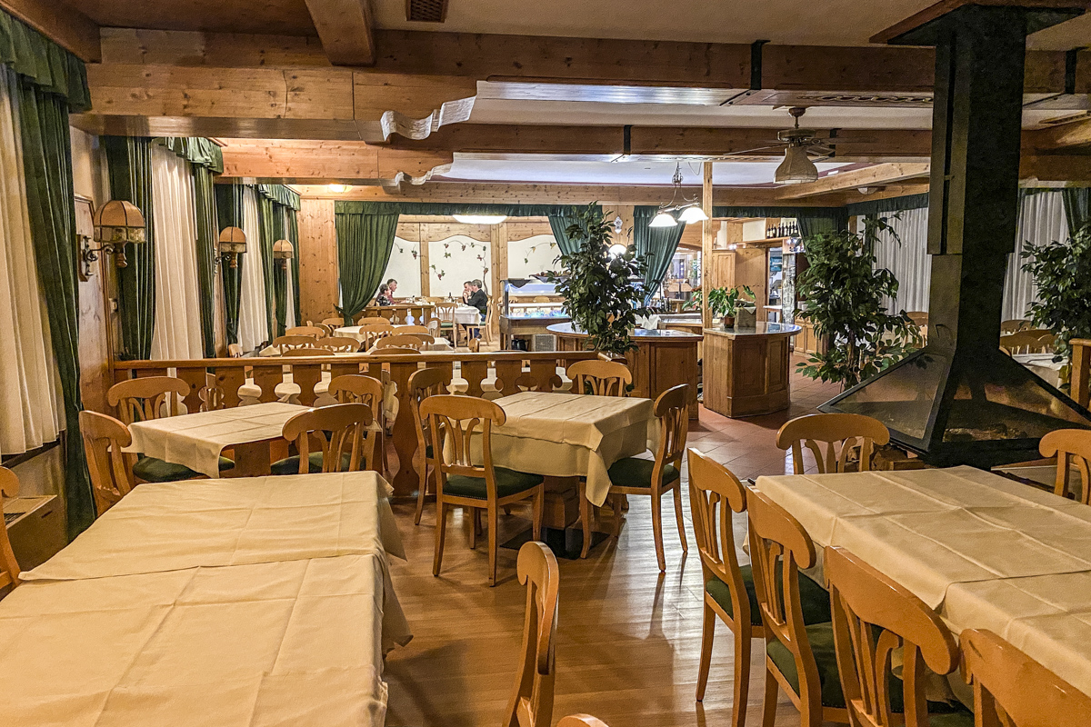 Empty Hotel Restaurant n Folgaria, Italy 4491
