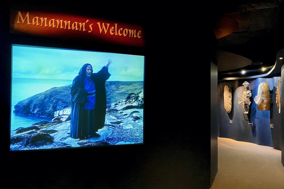 Entering the House of Manannan in Peel, Isle of Man