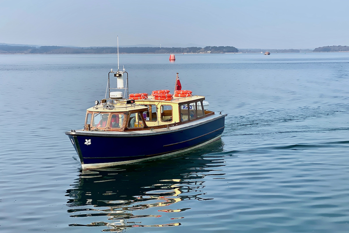 Enterprise, the National Trust Ferry for Brownsea Island in Dorset