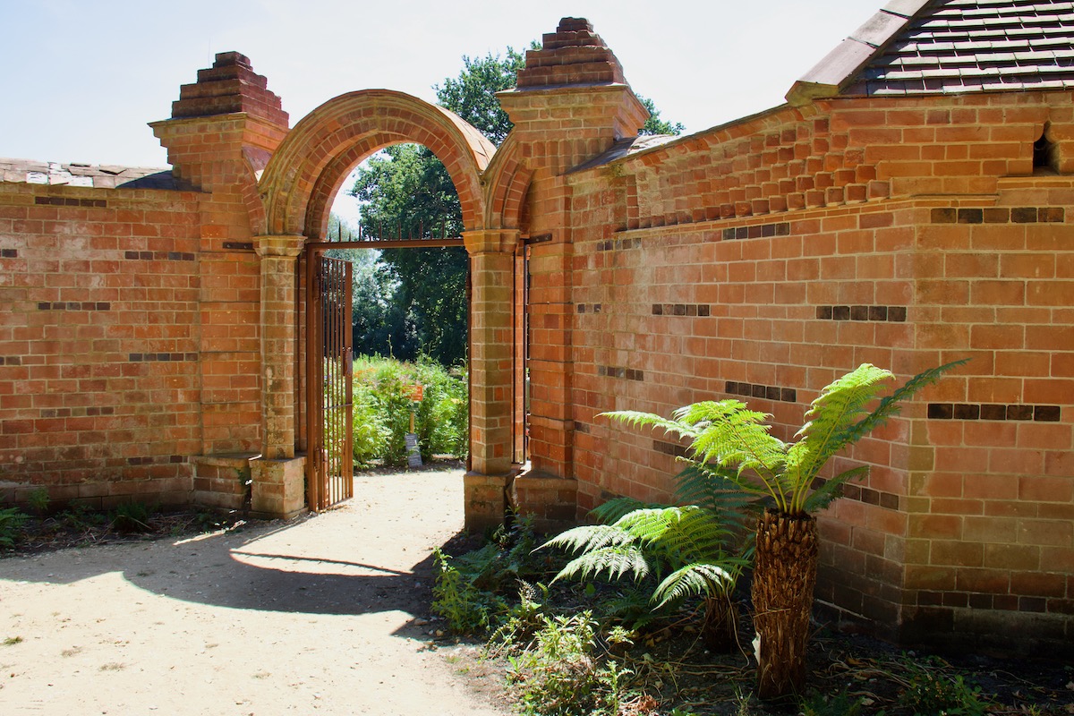 Entrance to Carey's Secret Garden near Wareham in Dorset