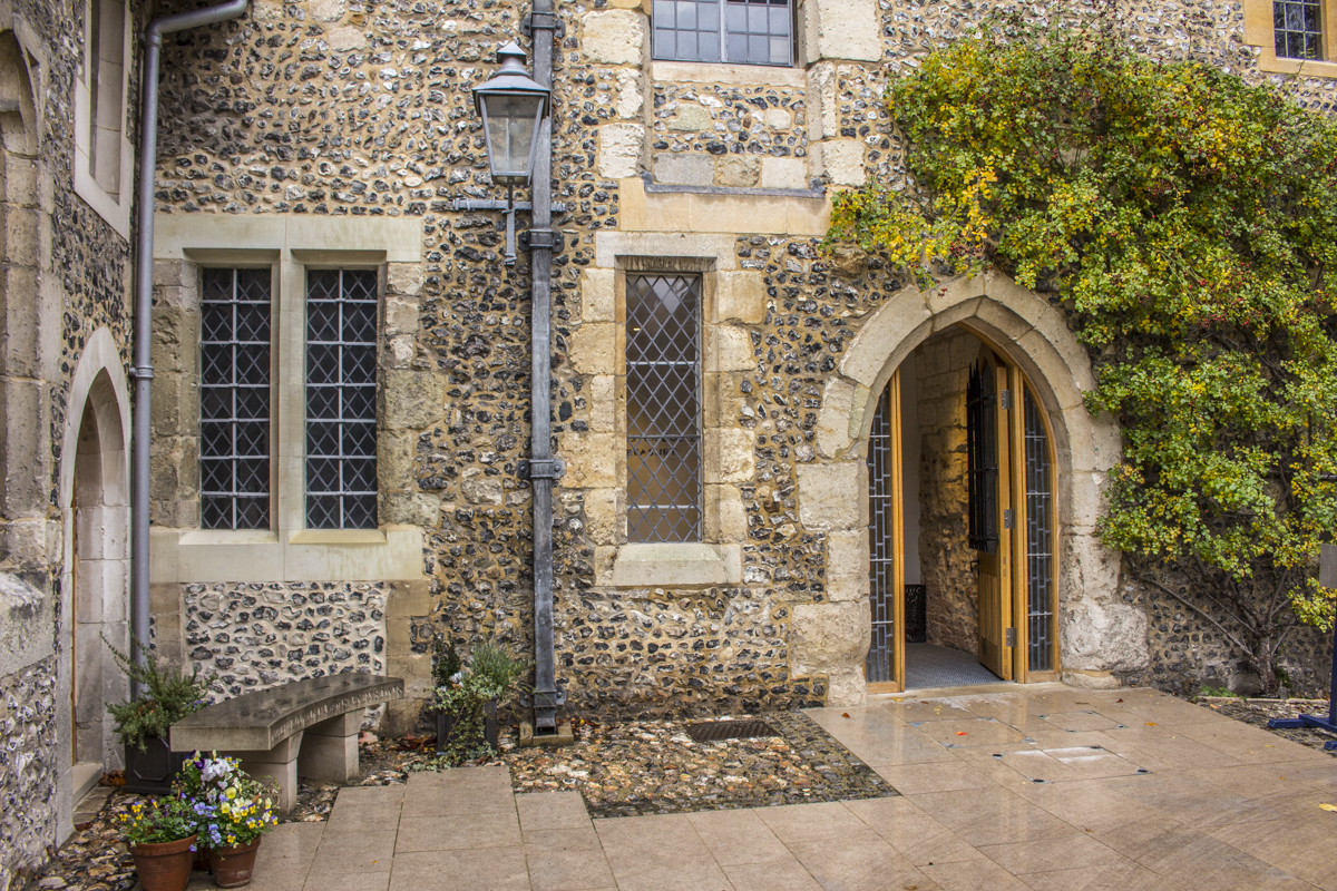 Entrance to the Treasury at Winchester College in Winchester 1051