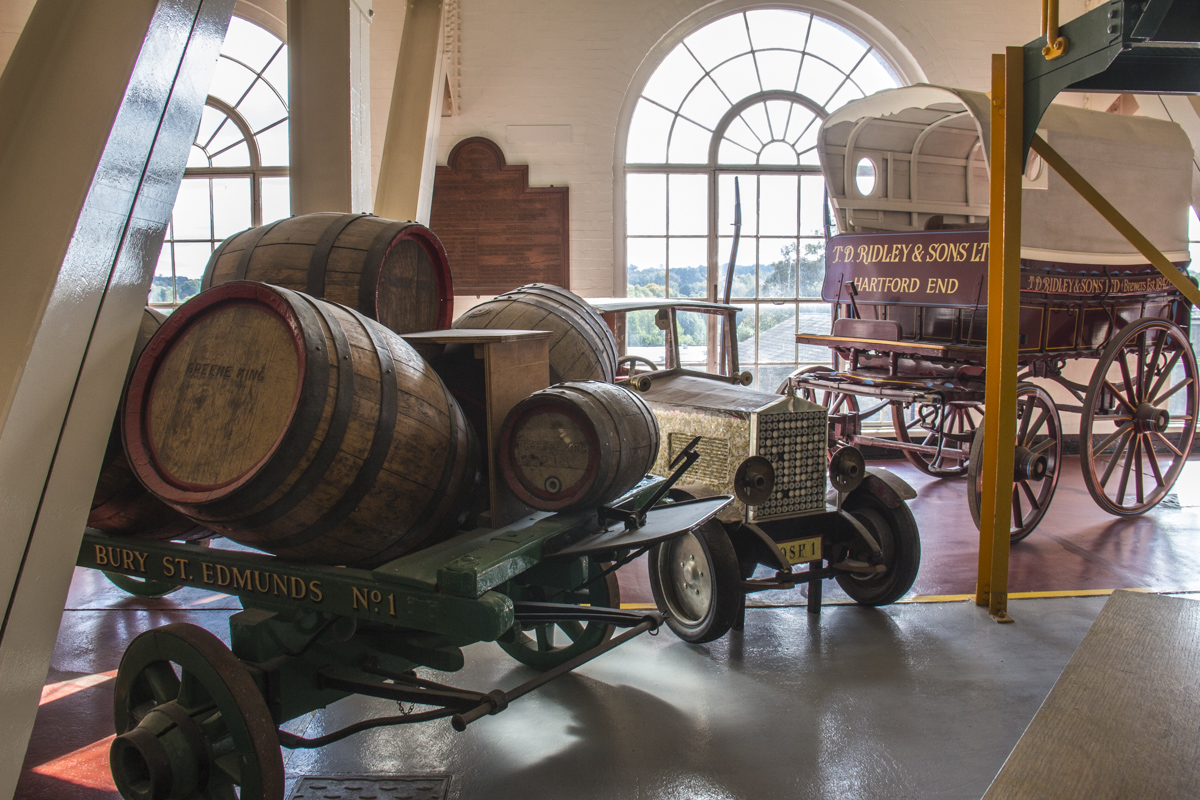 Exhibits in the Greene King Brewery in Bury St Edmunds, Suffolk, UK   2