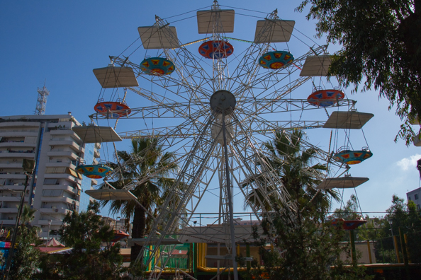 Ferris Wheel in the fairground in Vlora, Albania