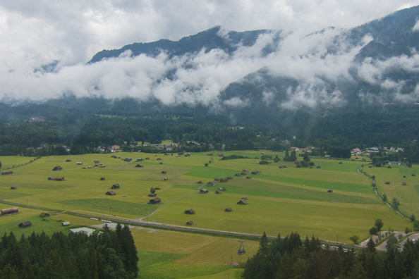 Fields around Garmisch-Partenkirchen in Bavaria