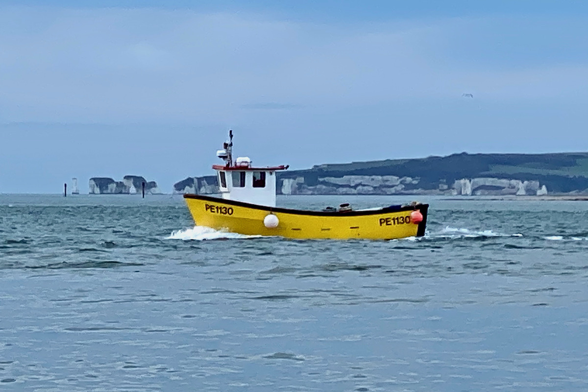 Fishing Boat Leaving Poole Harbour in Dorset