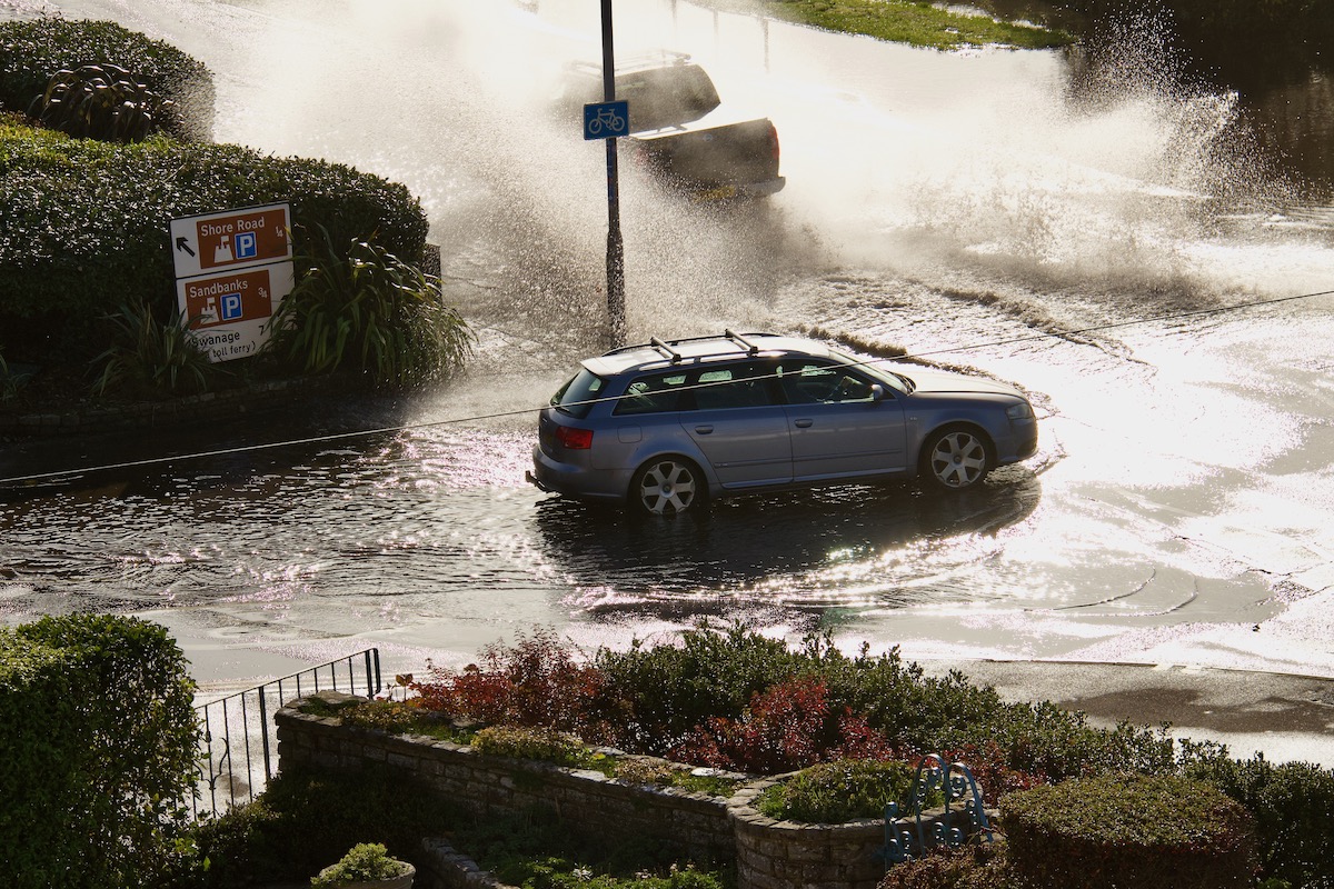 Floods on the Roads in Sandbanks, Dorset