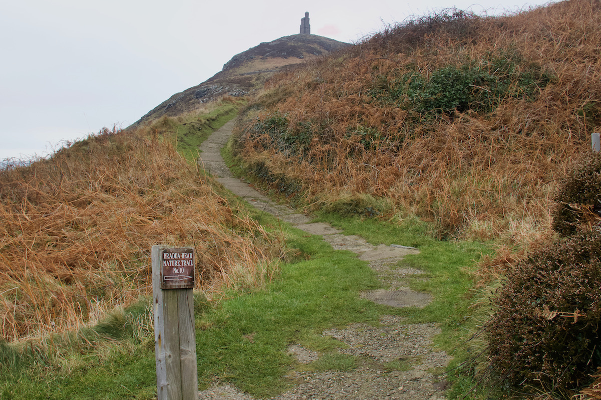 Footpath through Bradda Glen on the Isle of Man