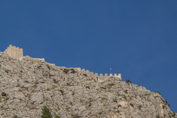 Fortress Starigrad or Fortica above Omis in the Dalmatian region of Croatia