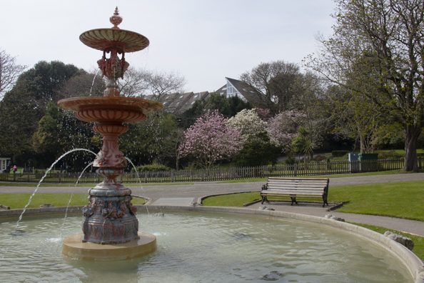 The fountain in Poole Park, Poole