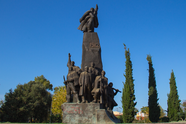 Freedom Memorial in Flag Square Vlore, Albania