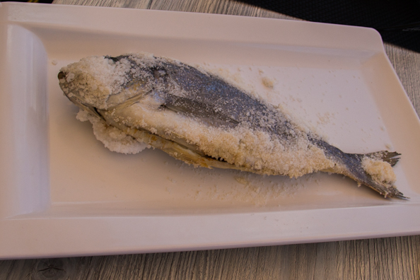 Fresh fish cooked in salt - Trani, Puglia
