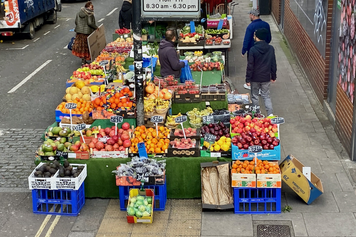 Fruit and Vegetable Stall in London