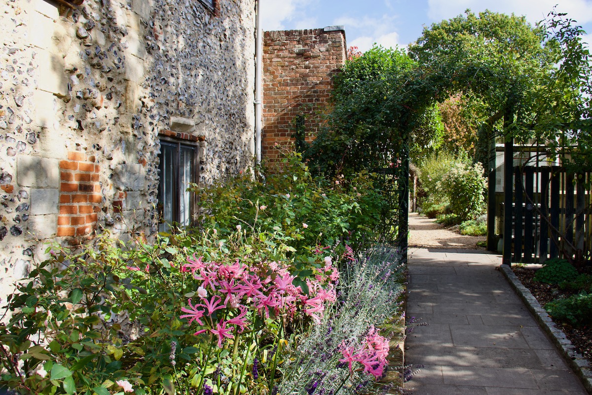 Gardens and Tea Room at King John's House in Romsey, Hampshire
