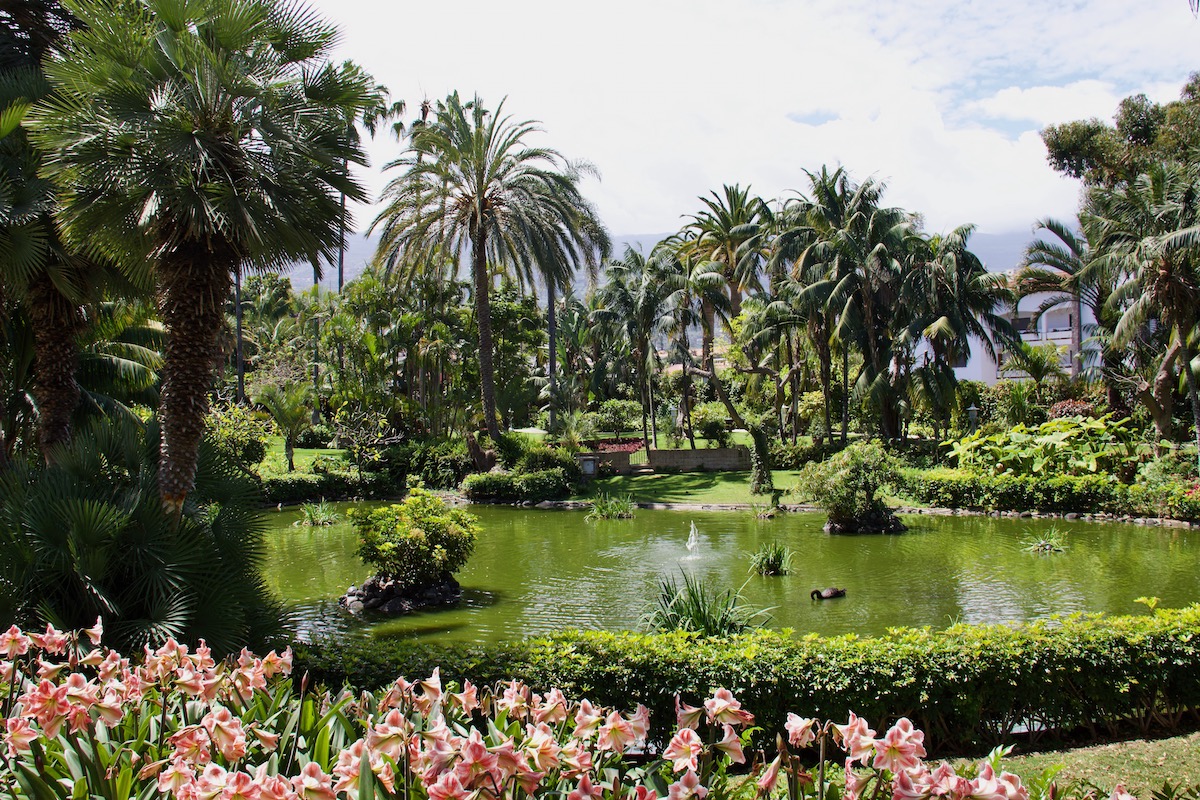 Gardens at Hotel Botánico in Puerto de la Cruz on Tenerife
