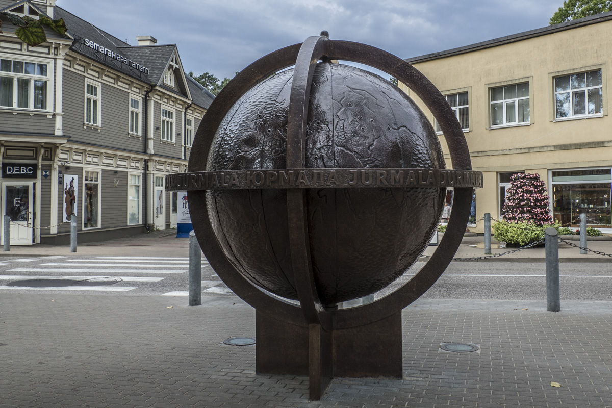 Globe in Jūrmala in Latvia 8290808