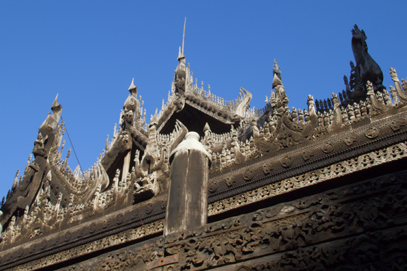 Golden Palace Monastery in Mandalay in Myanmar