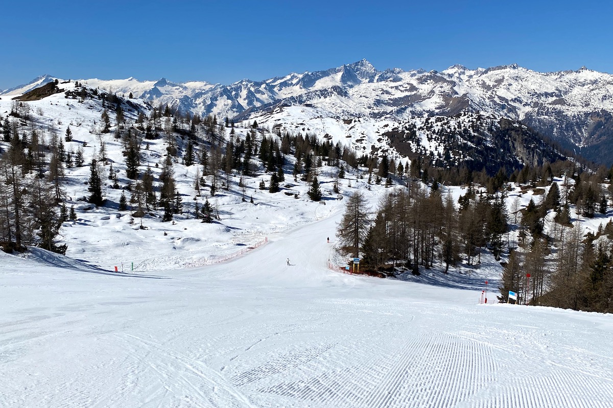 Grosté Ski Area in Madonna di Campiglio in Trentino, Italy