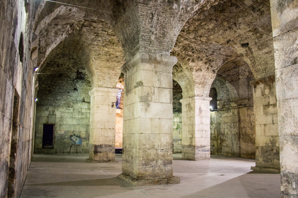 Inside Diocletian's Palace in Split, Croatia