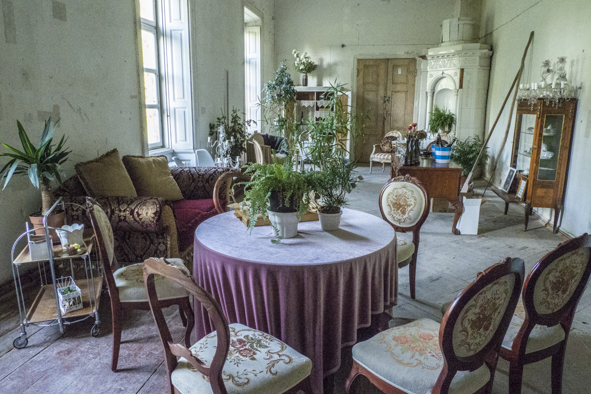Inside Kabile Manor in the Kurzeme region in Latvia  8260057