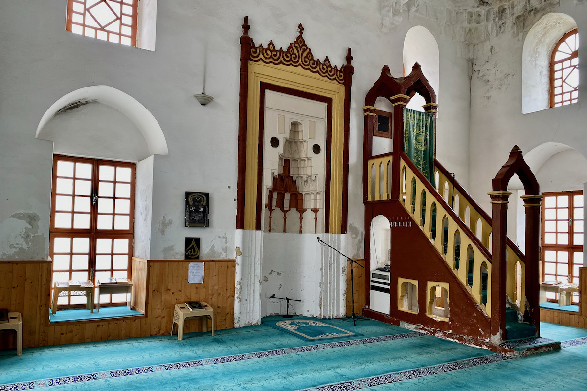 Inside Muradie Mosque in Vlorë, Albania