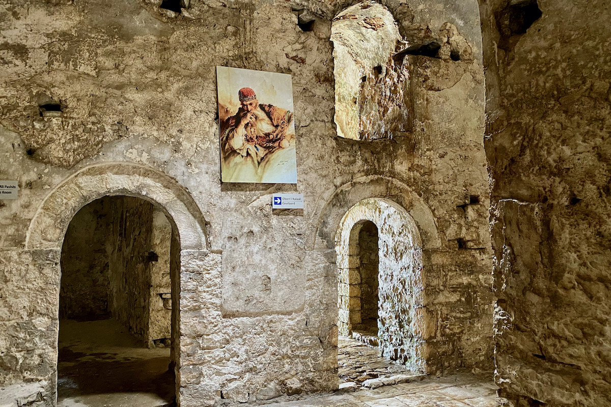 Inside Port Palermo Castle in Albania