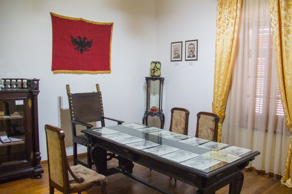Inside the National Museum of Independence in Vlora, Albania