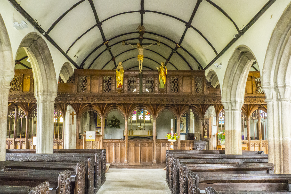 Inside the Church of Saint Mellanus in Mullion on the Lizard Peninsula in Cornwall     6023815