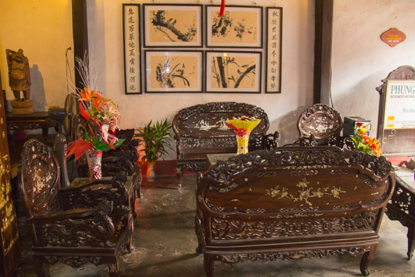 Inside the old merchant's house is Hoi An in Vietnam