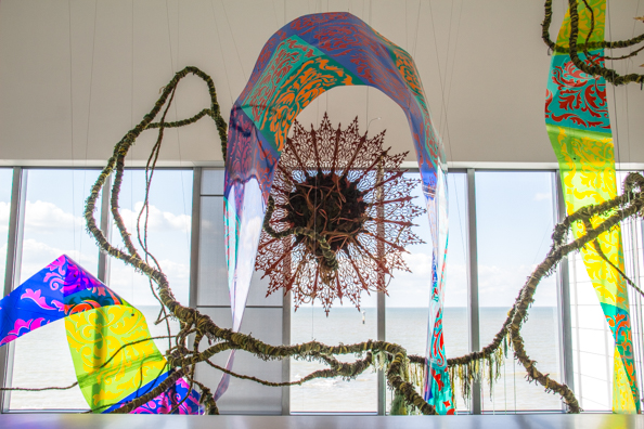 Installation in the foyer of the Turner Contemporary in Margate, Thanet in Kent