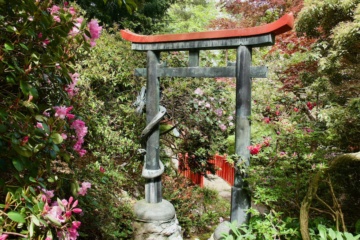 Japanese Gate at Compton Acres in Dorset