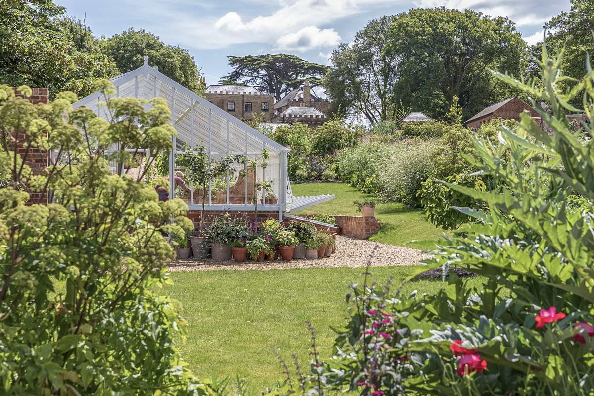 Kitchen Garden at Farringford House on the Isle of Wight
