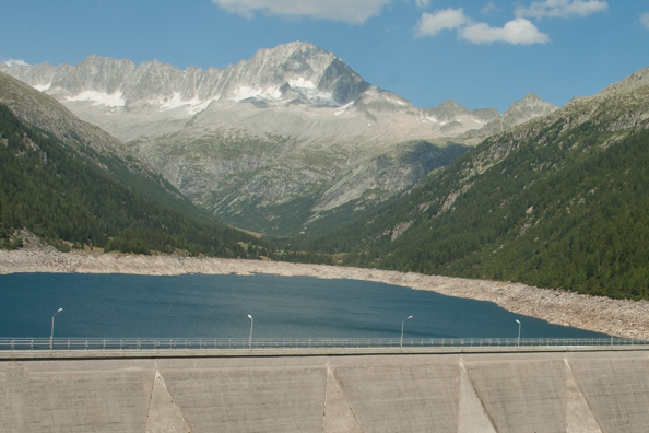 La diga di Bissina in Valle di Daone in Trentino, Italy