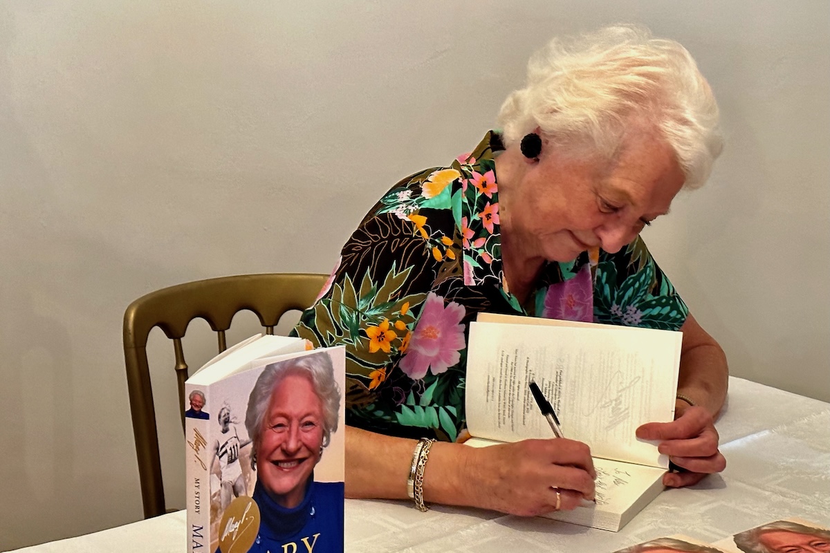 Lady Mary Peters Signing Books at the Gibraltar Literary Festival