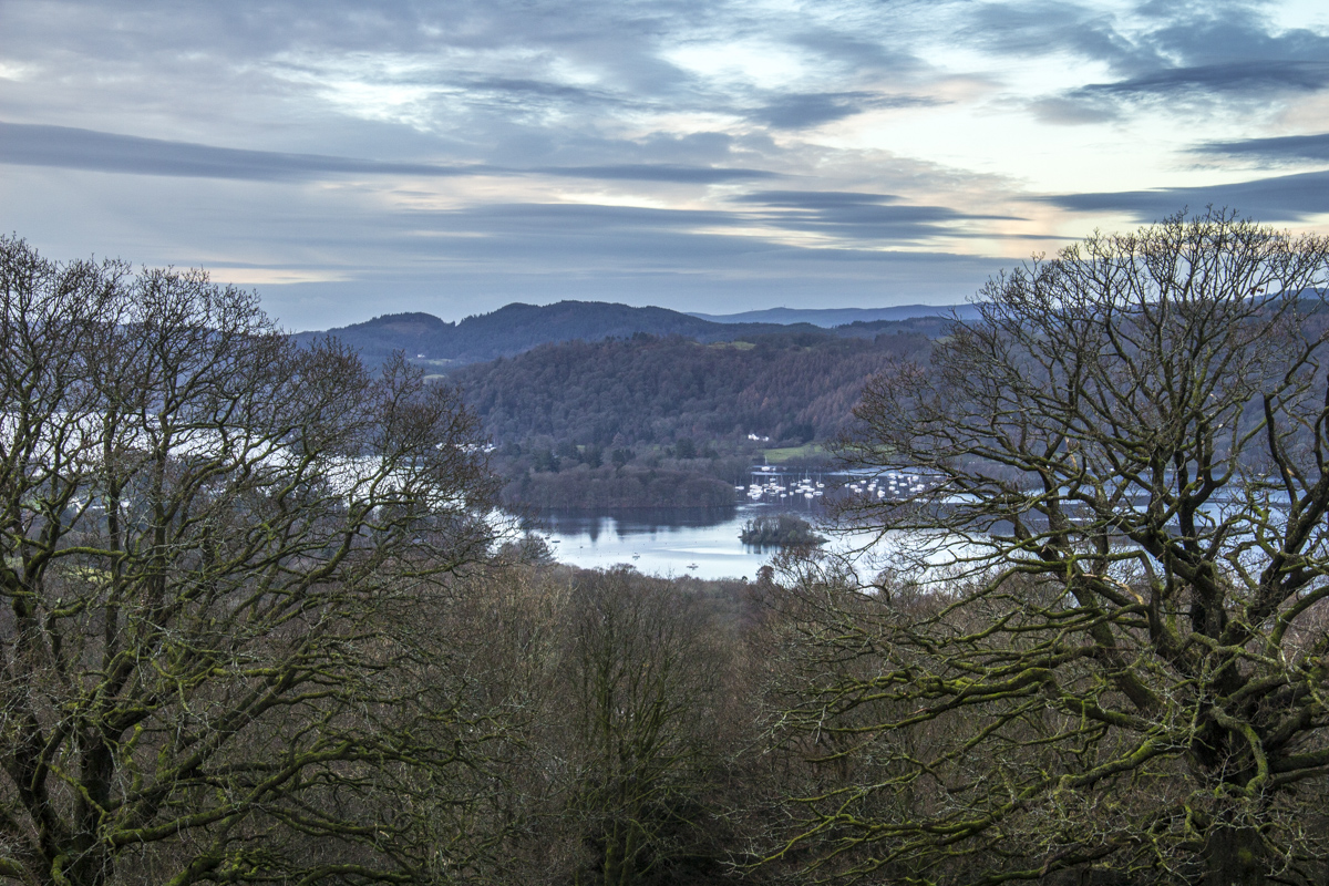 Lake Windermere from Orrest Head, in Windermere, Lake District UK  0081