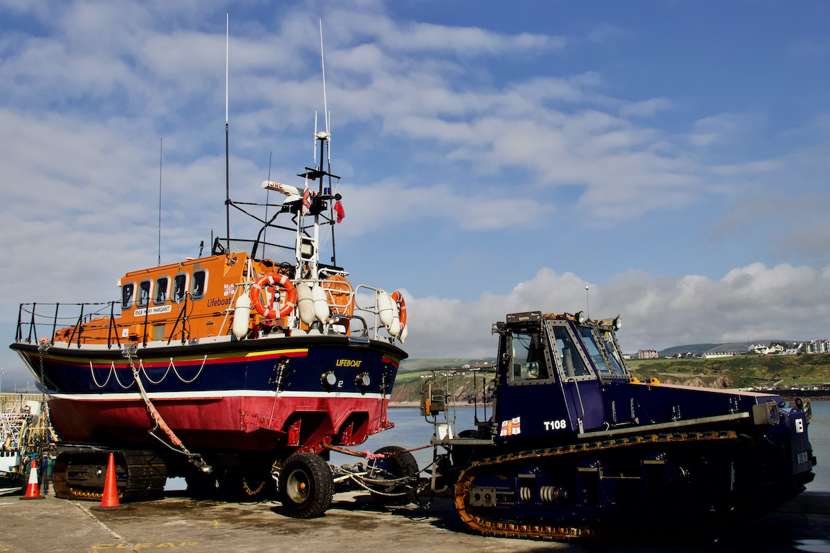 Lifeboat in Peel on the Isle of Man
