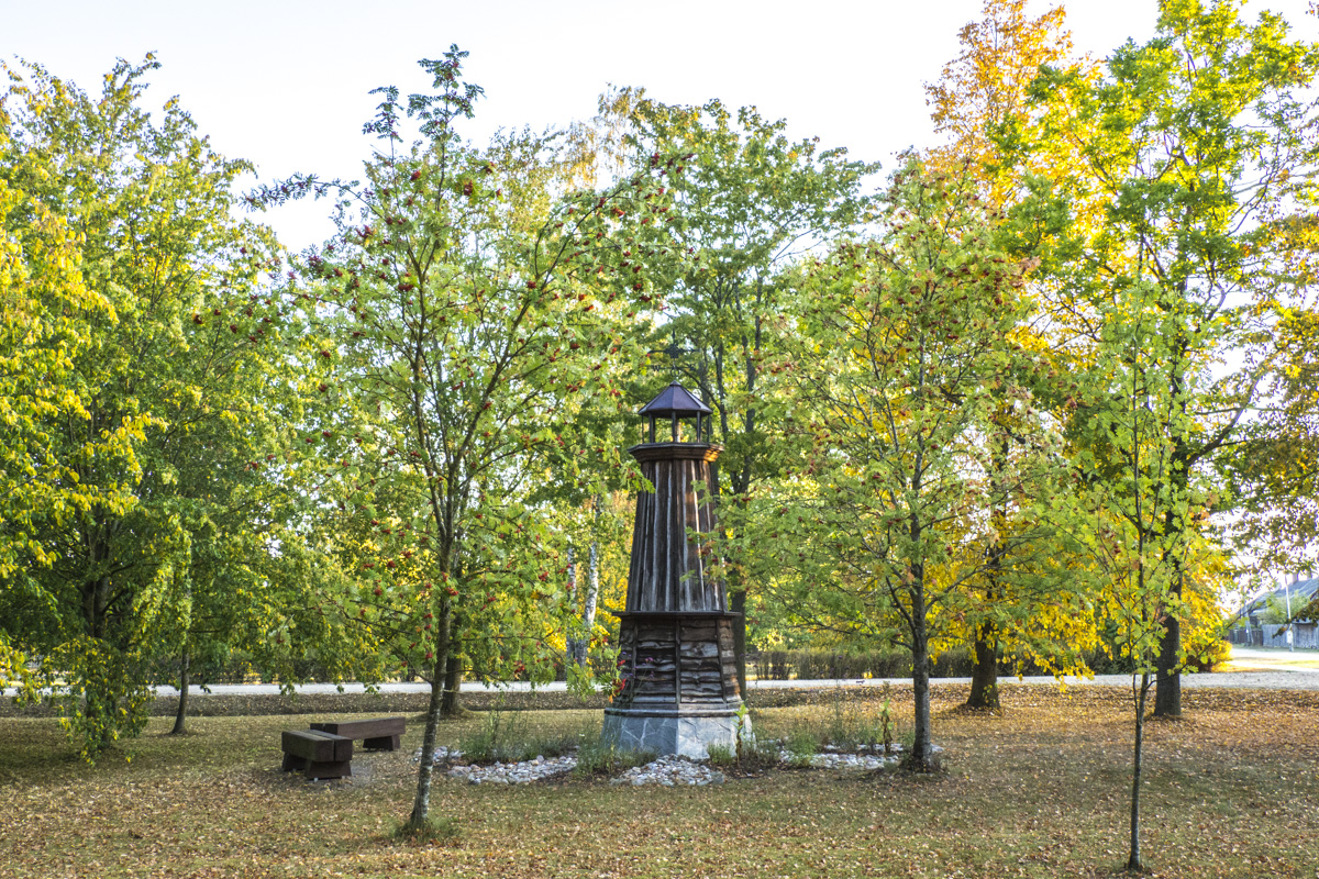 Lighthouse in Ernests Šneiders Square in Pāvilosta in Latvia    8280528
