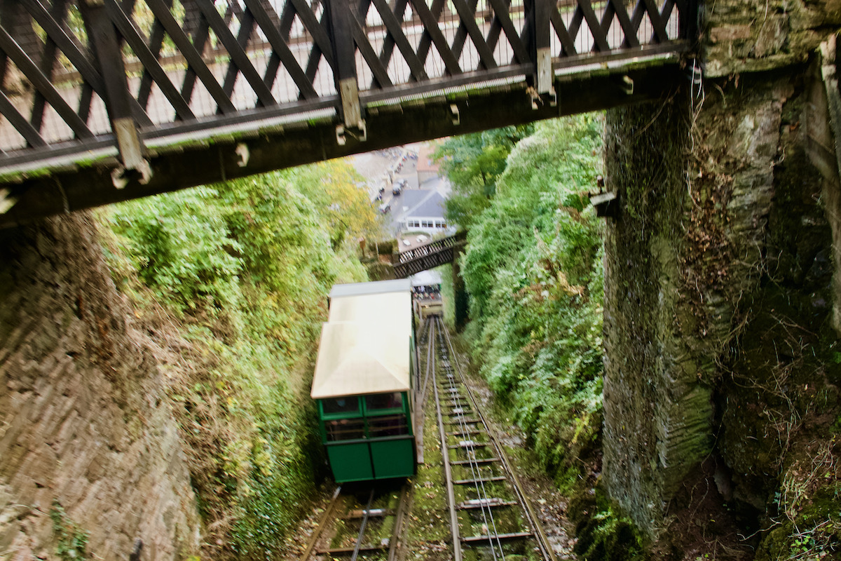 Linton & Lynmouth Cliff Railway in Devon