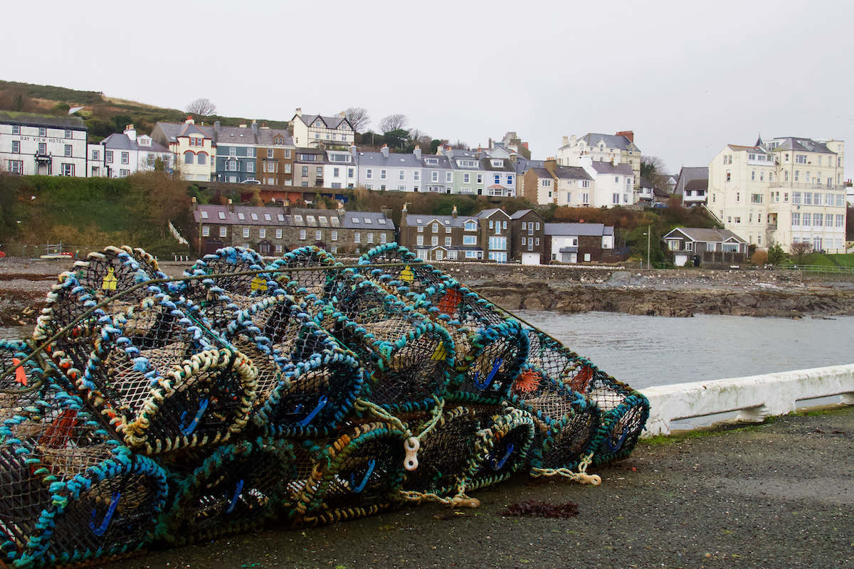 Lobster Pots on the Harbour of Port St Mary, Isle of Man