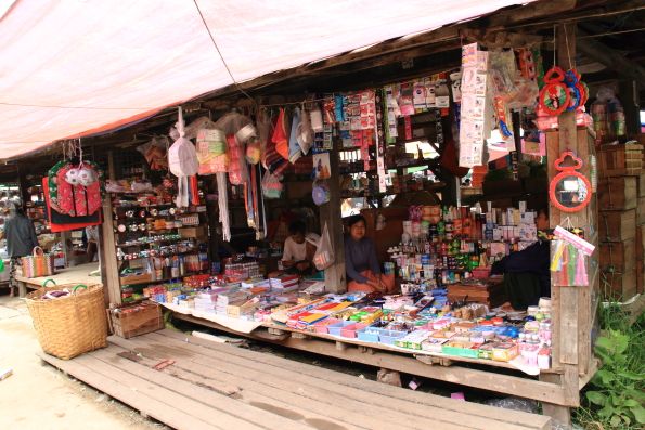Local market on the shores of Lake Inle in Myanmar