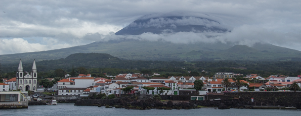 Madalena the port and main town of Pico Island in the Azores