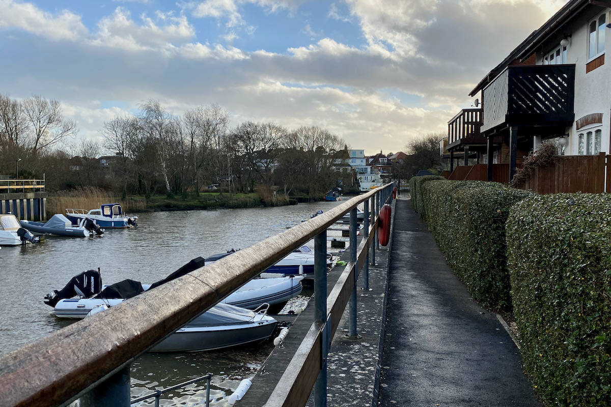 Marina on the River Stour in Christchurch, Dorset