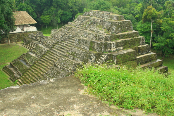 Mayan Temple at Yahxa in Guatemala