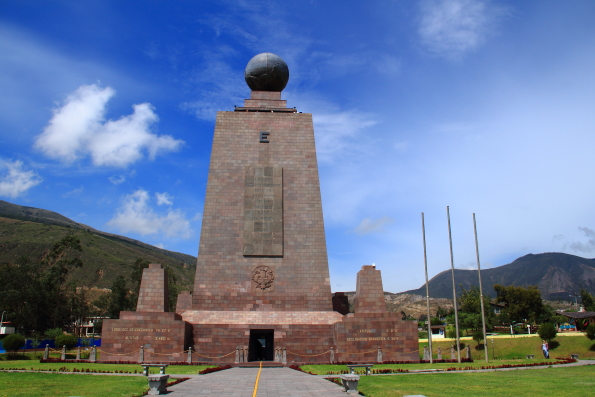 Middle of the World Monument near Quito in Ecuador