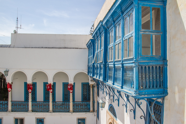 Moucharabieh at Bardo palace in Tunis, Tunisia